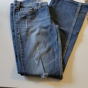 Silver women's jeans